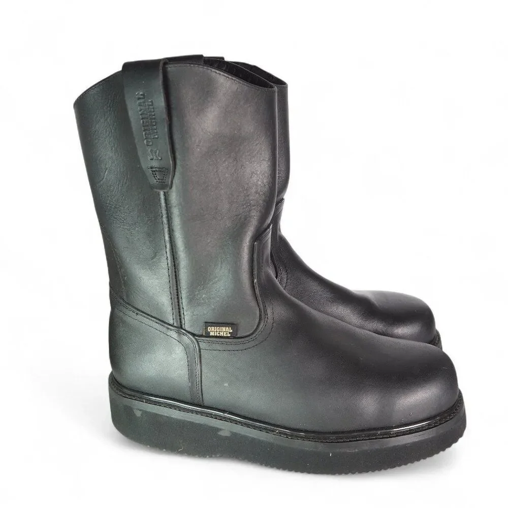 Original Michel Grasso Mil Rayas Work Boots with Steel Helmet Black‎ Men's 9